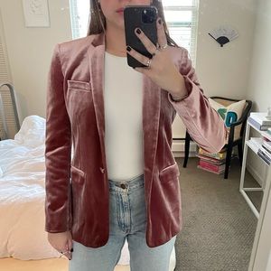 Pink Velvet Blazer